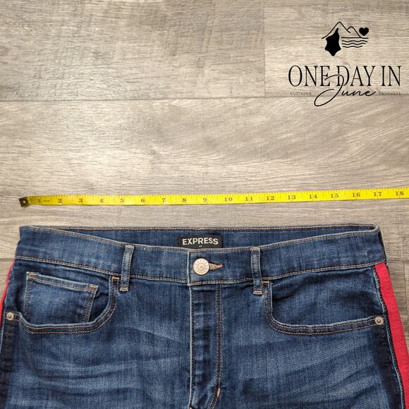 Express Denim Mini Skirt Size 10 - Picture 3 of 5
